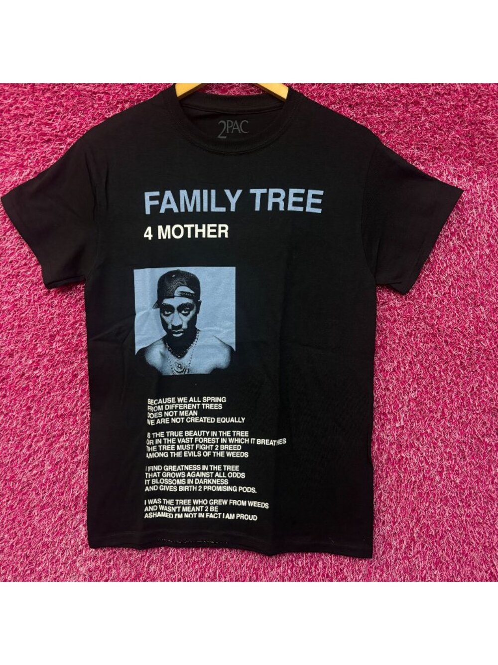 Tupac Shakur Family Tree Rap Tshirt size Small